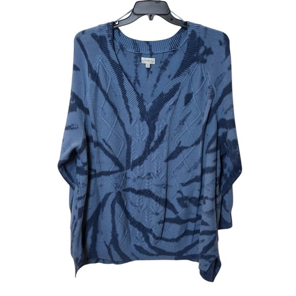 Wonderly Pullover V-Neck Tie Dye Style Sweater 4X - Picture 10 of 13